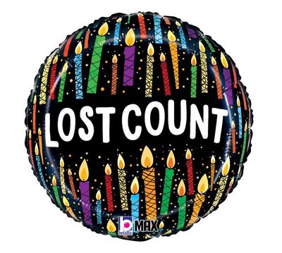 18&quot; LOST COUNT CANDLE BALLOON