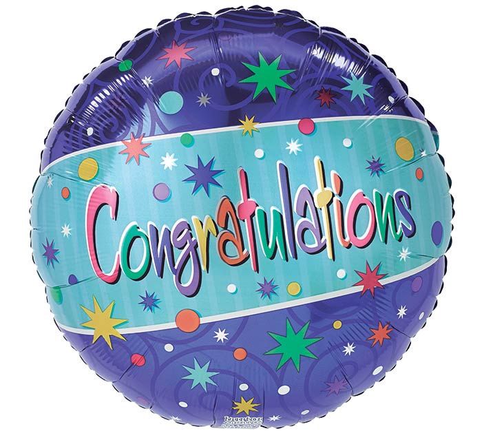 17&quot; CONGRATULATIONS MYLAR
