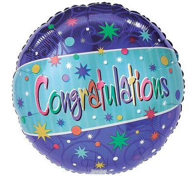 17&quot; CONGRATULATIONS MYLAR