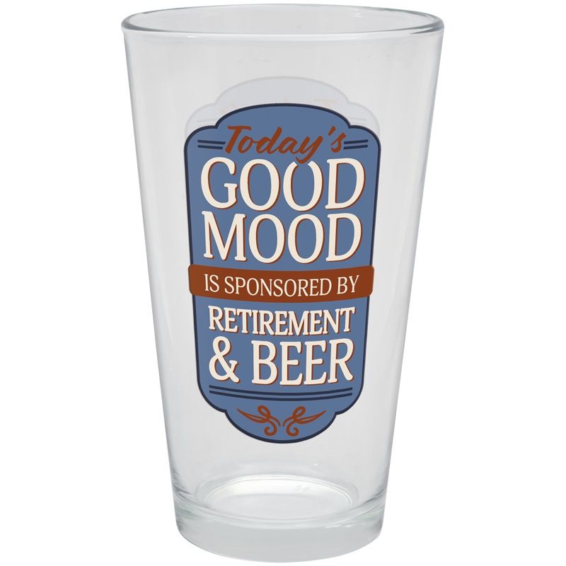 RETIREMENT PINT GLASS