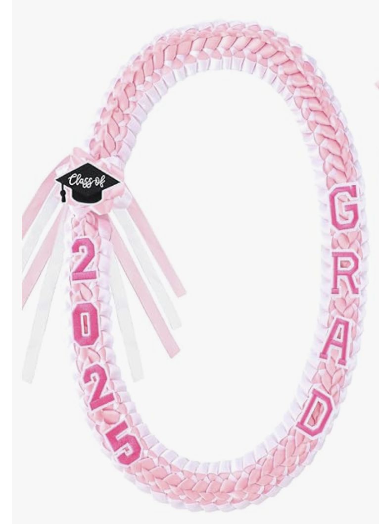 RIBBON LEI, COLOR: PINK