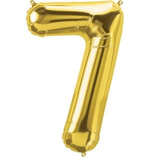 34” JUMBO MYLAR #7, COLOR: GOLD