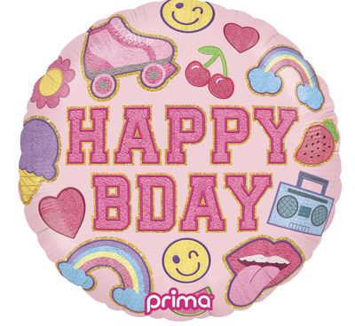 18" BIRTHDAY GIRL PATCHES