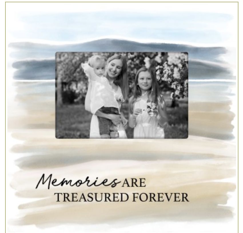 MEMORIES TREASURED FRAME