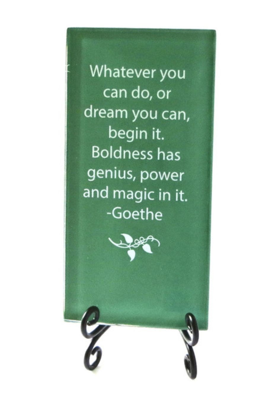 GLASS PLAQUE-WHATEVER YOU CAN DO