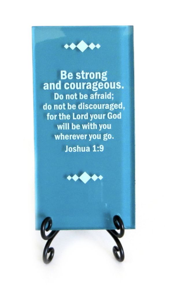 GLASS PLAQUE- BE STRONG