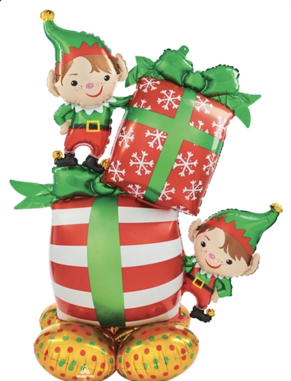 53&quot; CHRISTMAS ELVES- MYLAR