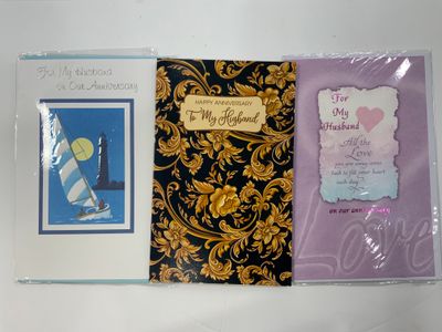 GREETING CARDS- HUSBAND ANNIVERSARY