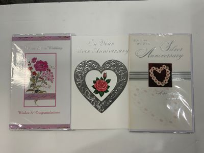 GREETING CARDS- SILVER ANNIVERSARY
