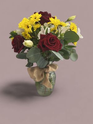 8" RIPPLE GATHER VASE