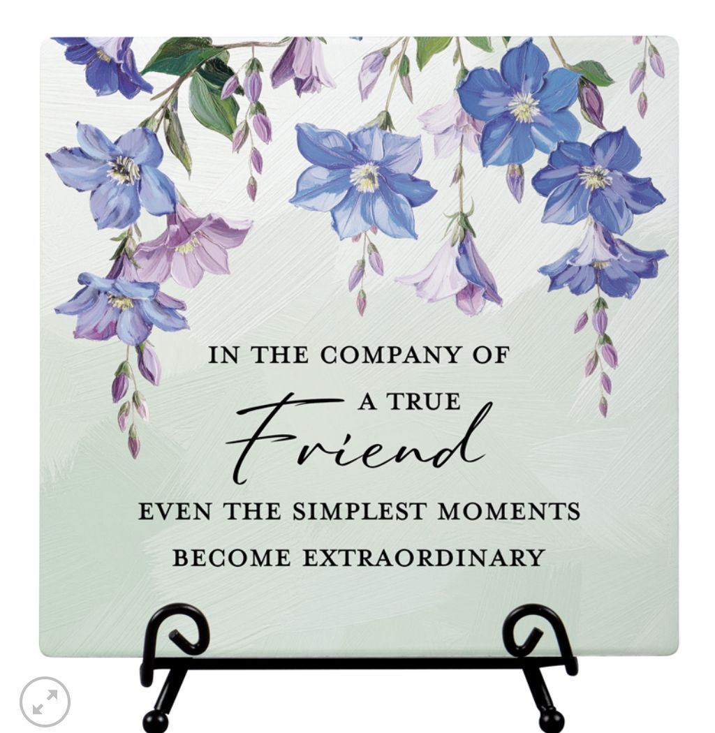 TRUE FRIEND- PLAQUE W/ EASEL