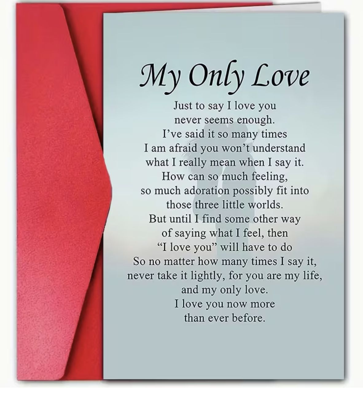 MY ONLY LOVE-GREETING CARD