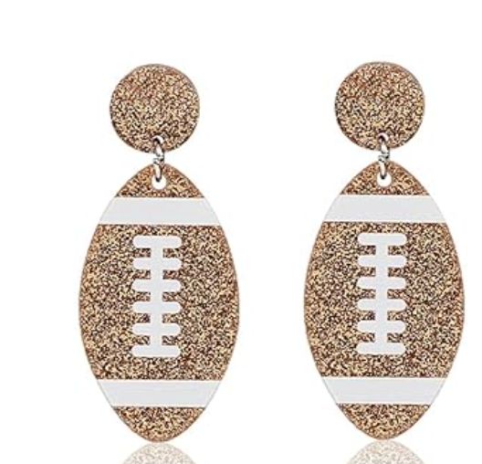 FOOTBALL EARRINGS, DESIGN: FOOTBALLS