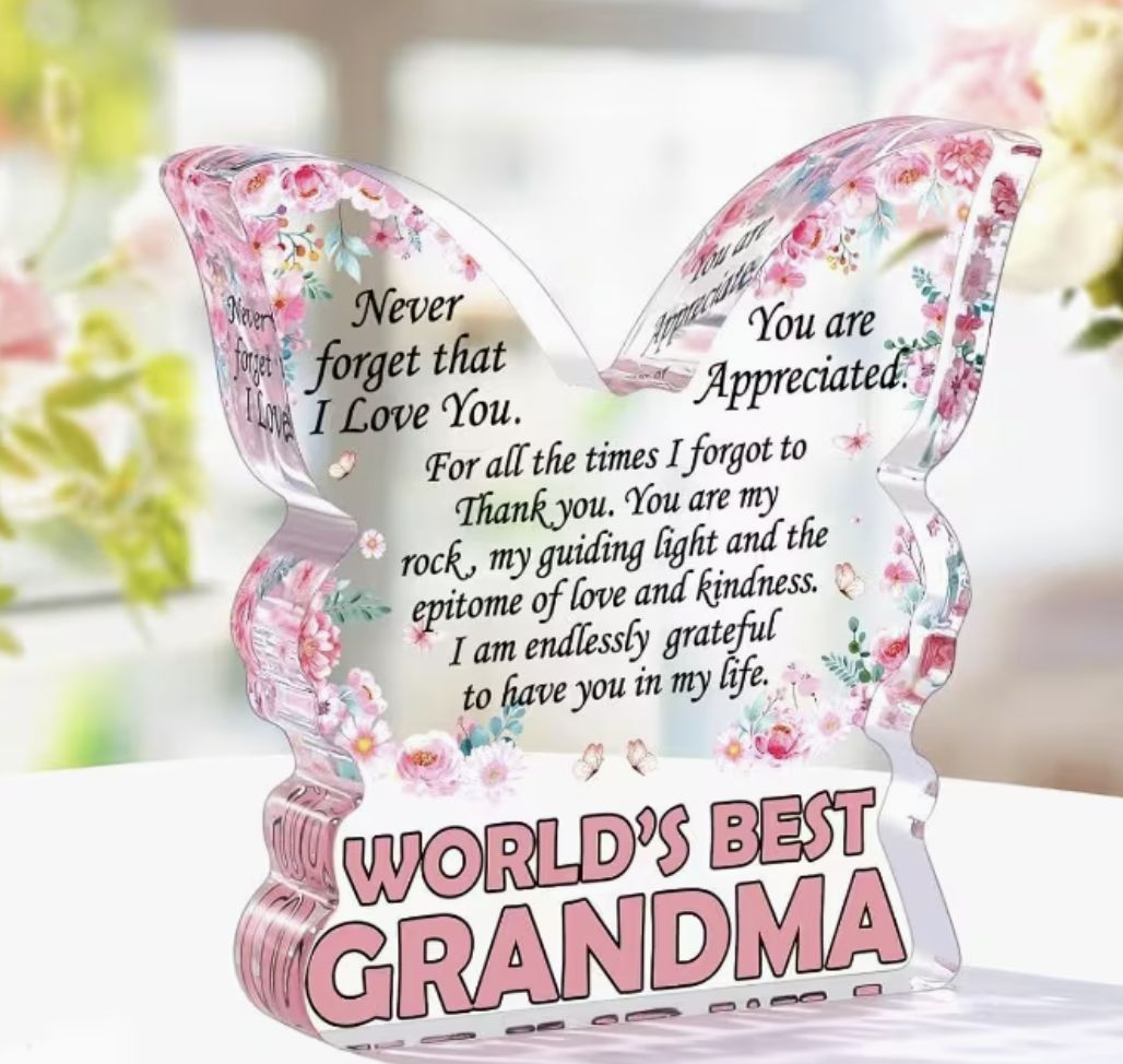 GRANDMA RESIN BUTTERFLY