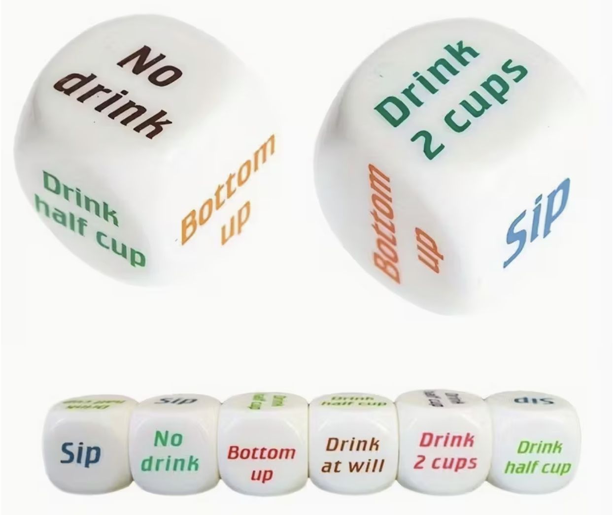ACRYLIC DRINKING DICE