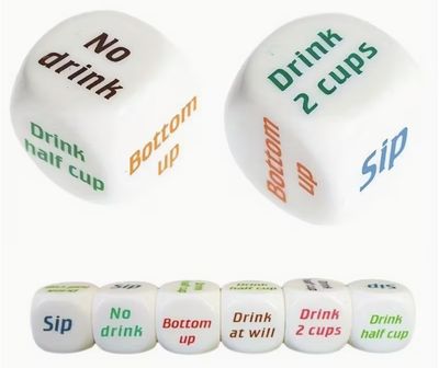 ACRYLIC DRINKING DICE