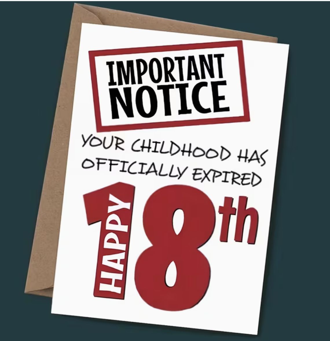 18TH BIRTHDAY-GREETING CARD