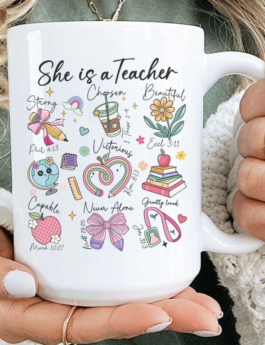 SHE'S A TEACHER-CERAMIC MUG