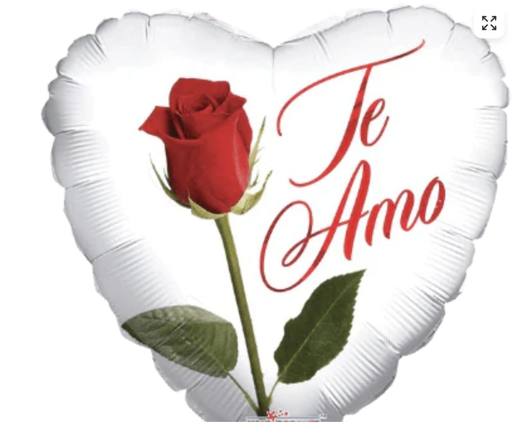 9' TE AMO- RED ROSE
