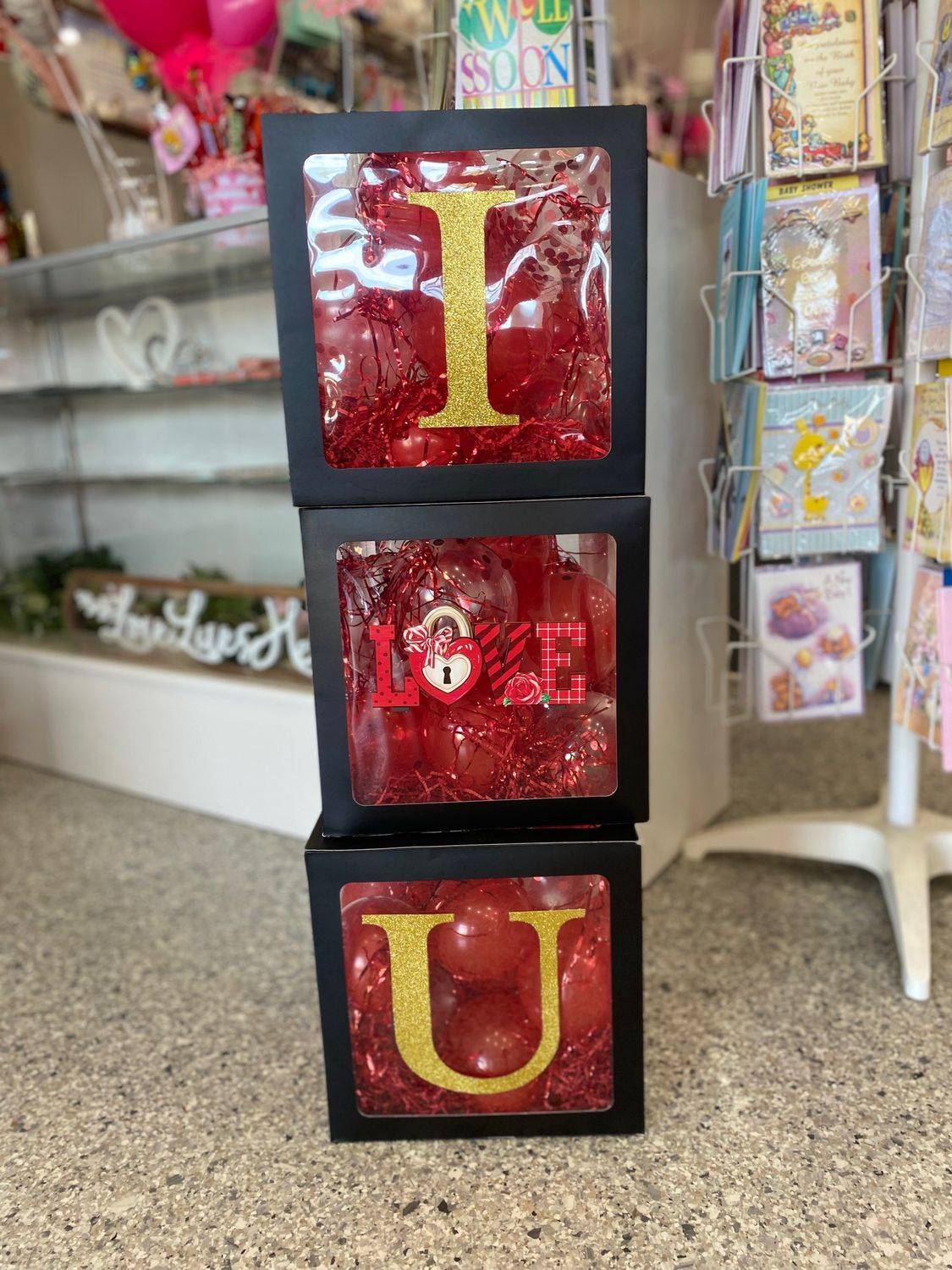 VALENTINES STACK WINDOW BOXES