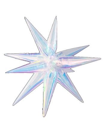 60" JUMBO STARBURST-DECO, COLOR: IRIDESCENT