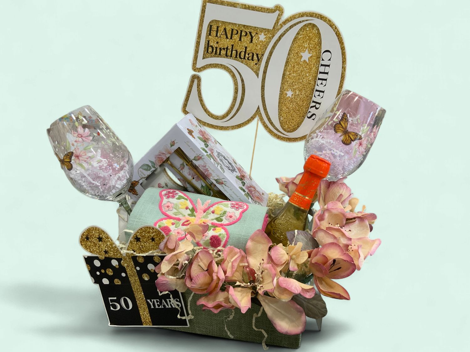 50th BIRTHDAY GIFT BASKET