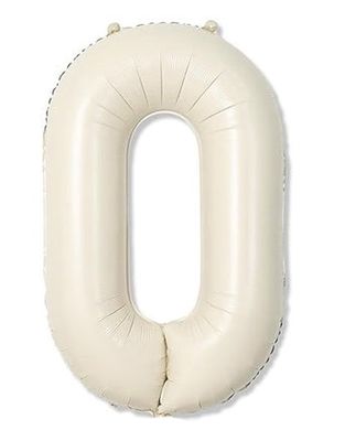 40' JUMBO MYLAR LETTER O / WHITE SAND