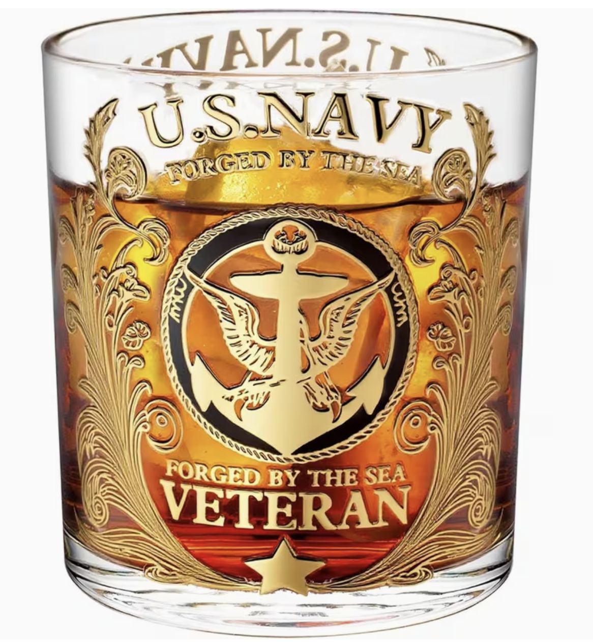 VETERAN TRIBUTE WHISKEY GLASS