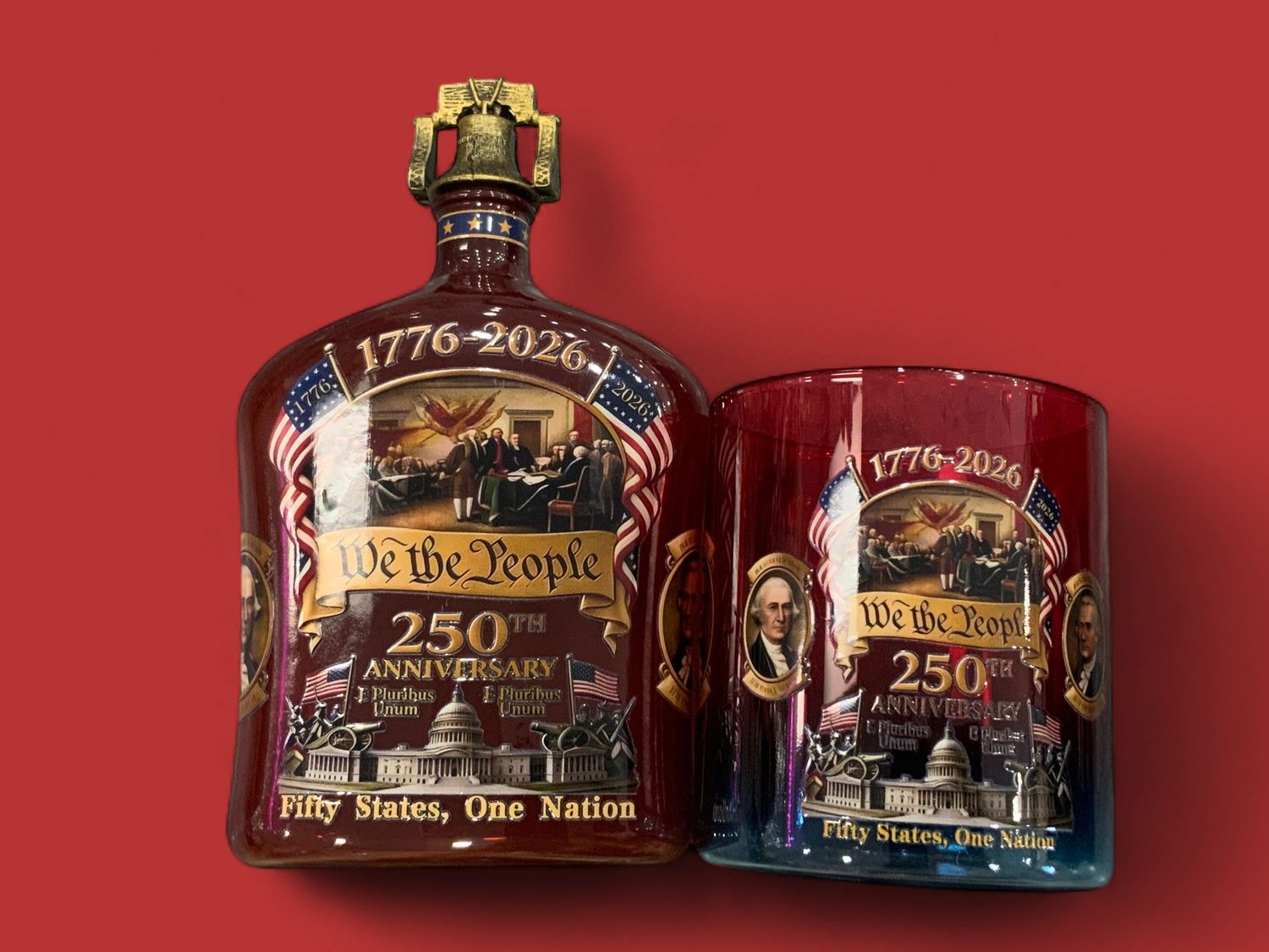PATRIOTIC ‘’WE THE PEOPLE’’ 250TH WHISKEY SET