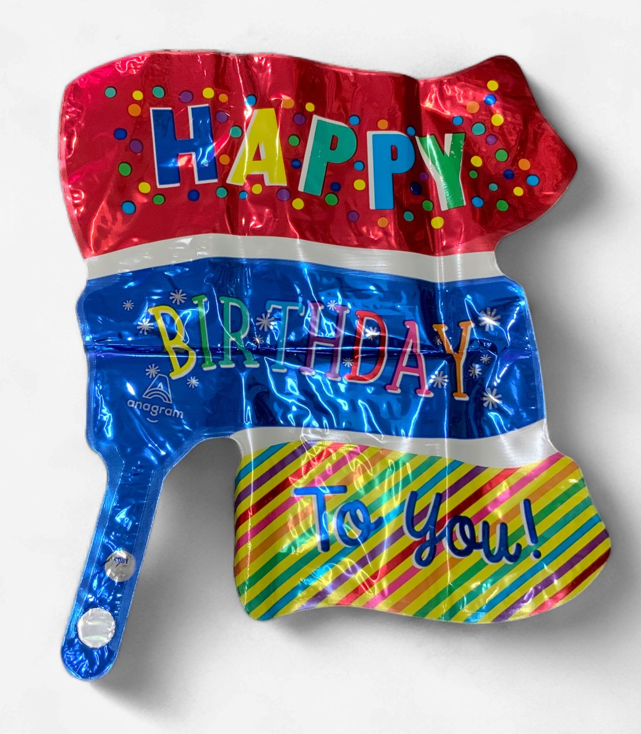 HAPPY BIRTHDAY TO YOU FLAG  MINI MYLAR- 14"