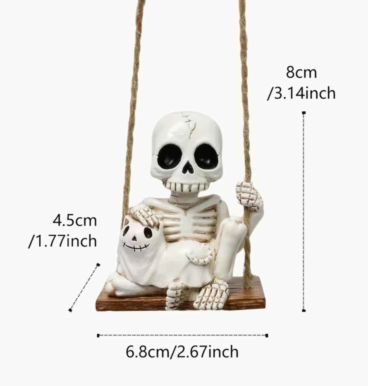 SKELETON ON SWING