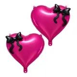 20’’ HEART EITH BOW MYLAR