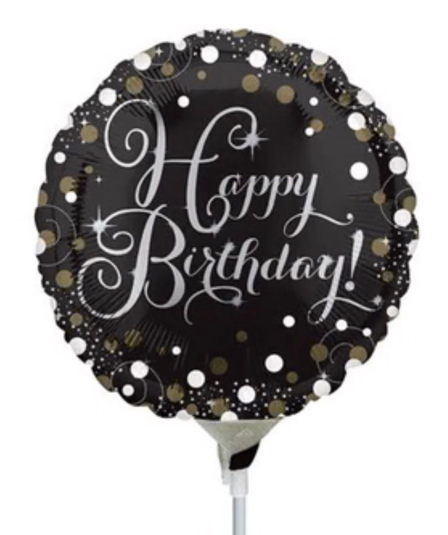 SPARKLING BDAY BALLOON - 9in