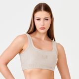 TRILOBAL RIB TOP IN NUDE BASE RIBBED POLYAMIDE WITH PADDING