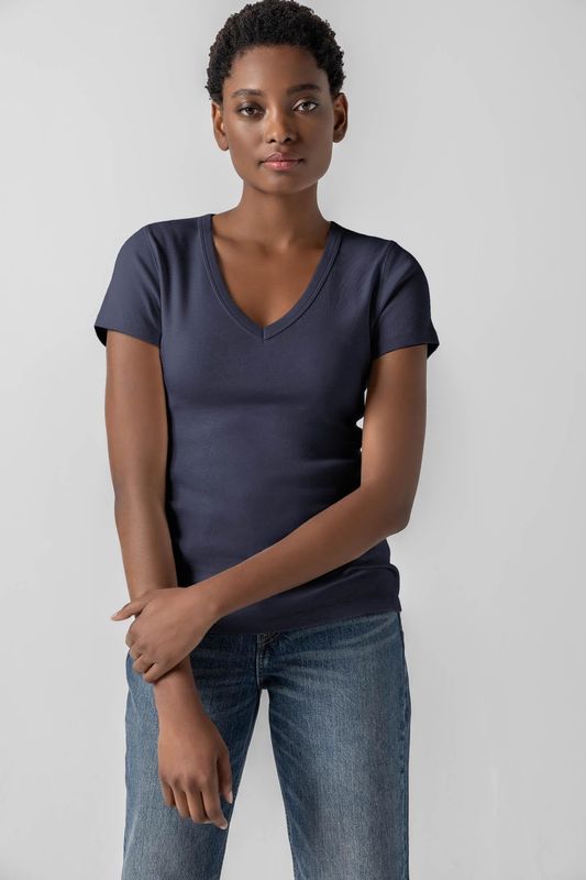 Short Sleeve V-neck