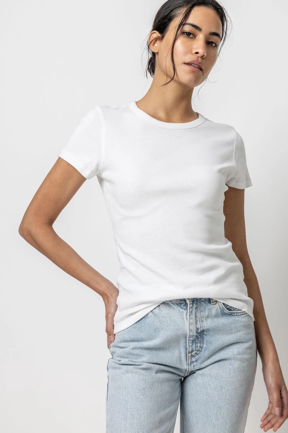 Short Sleeve Crew, Colour: White, Size: XSmall