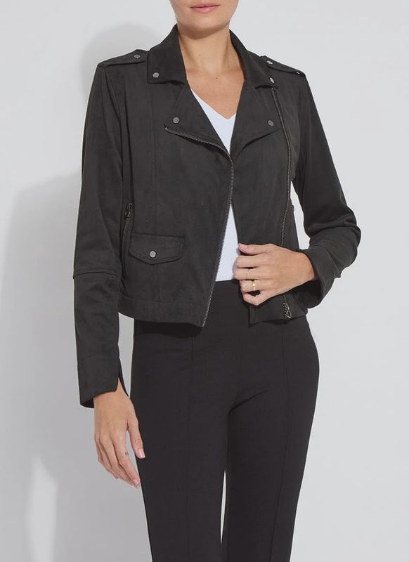 Amelia Moto Vegan Suede Jacket