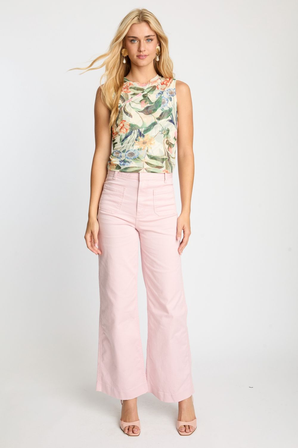 Devi Top, Colour: Buttercream Floral, Size: XSmall