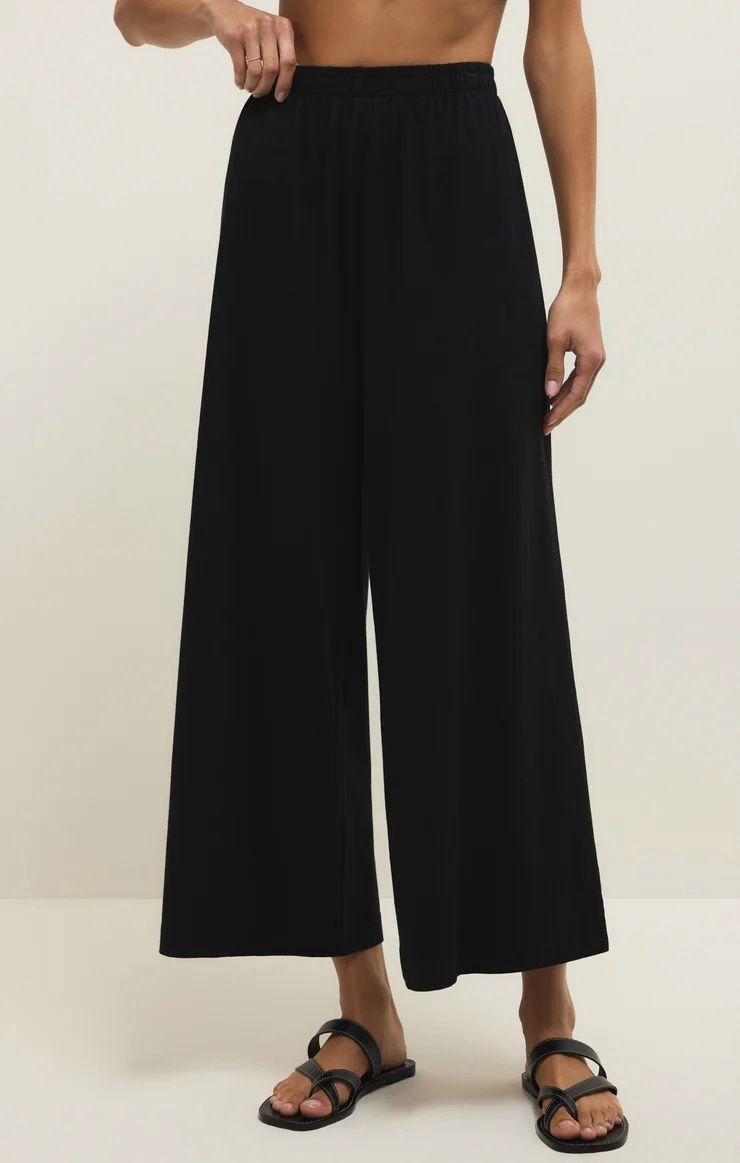 Scout Jersey Crop Flare Pant, Colour: True Black, Size: XSmall