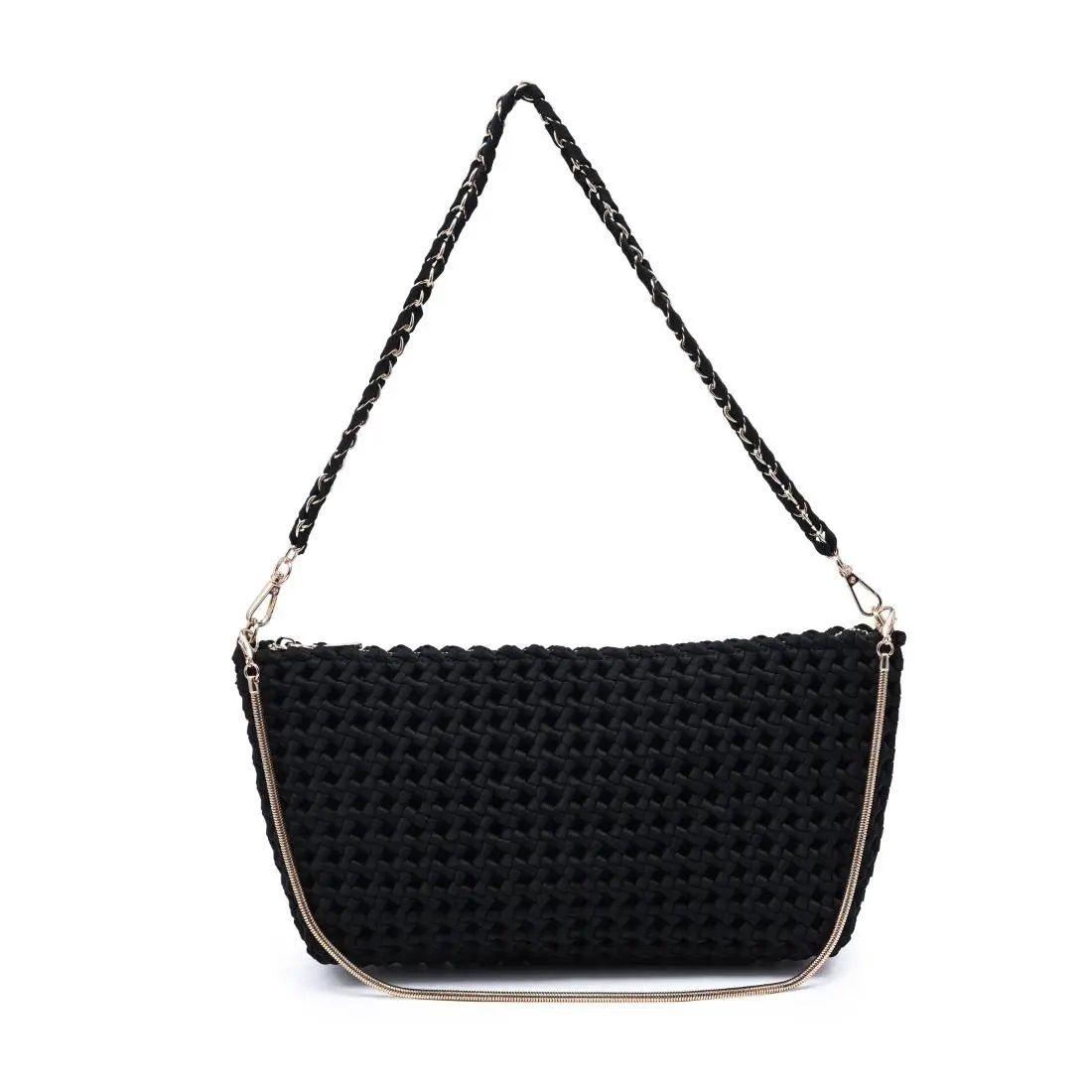 Woven Clutch, Colour: Black