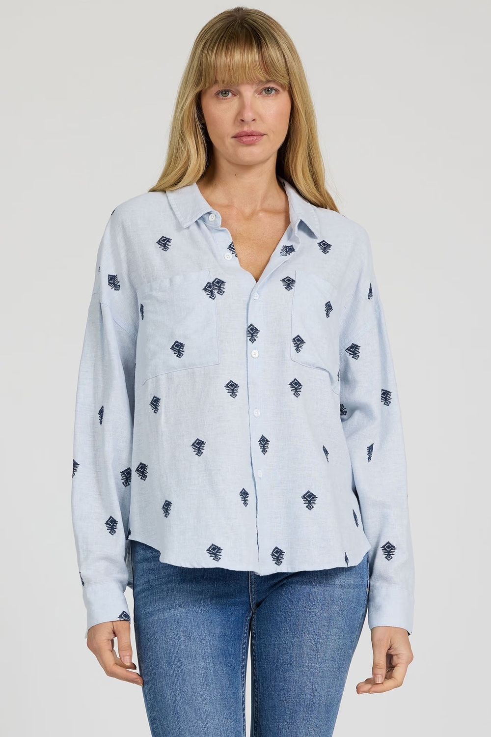 Adrianna Shirt, Colour: Blue Rama, Size: XSmall