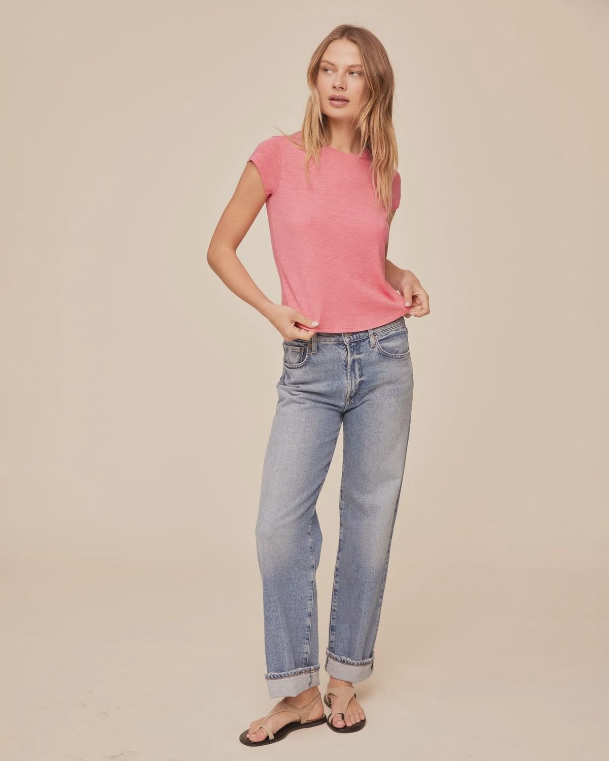 Baby Crew Tee, Colour: Spiced Hibiscus, Size: XSmall