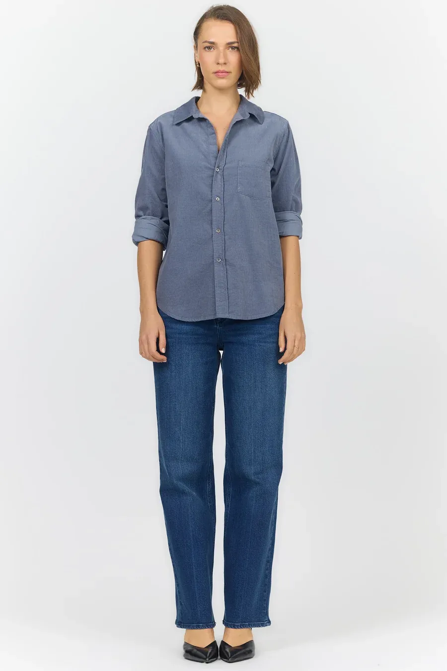 Galina Shirt, Colour: Vintage Indigo, Size: XSmall