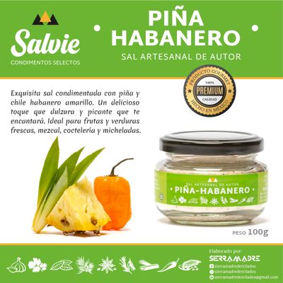 SAL DE PIÑA CON CHILE HABANERO (3 piezas)