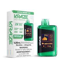 Kraze HD Mega 10-20k, Flavour: Apple Bomb Ice
