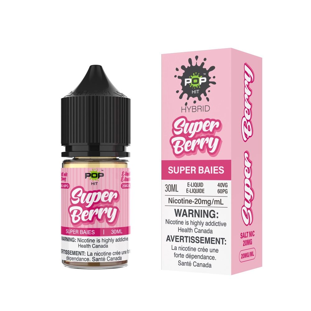 Pop Hit 20mg Nic Salt E-Liquid, Flavour: Super Berry