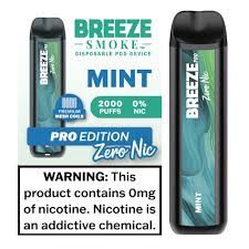 Breeze Pro Zero Nicotine - 2000 Puff Disposable