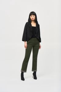 Joseph 243964 Denim Straight Pants With Frayed Hem