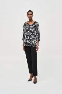 Joseph 243331 Woven Abstract Print Top