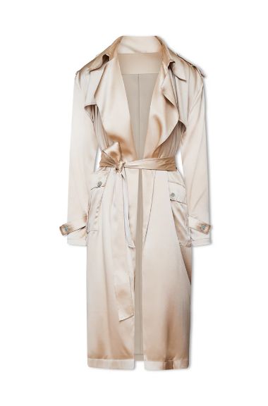 NOUVELLE 22145 Kensington Trench Coat, Size/Color: SM/ALMONDINE